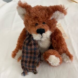 Boyds Bear RETIRED Fox Reggie Foxworthy 1999 Stuffed Jointed Plush 8" w/Tag